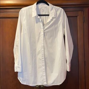 White Tunic Maternity Shirt